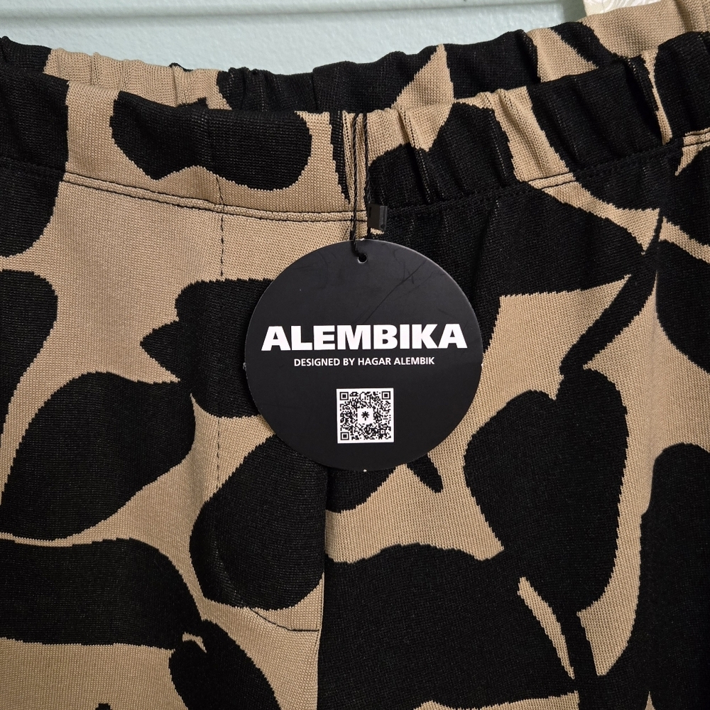 NWT Alembika Jenny Jacquard Punto Pants, Blackout Size 7 (US 18-20) - Picture 4 of 9